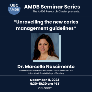 AMDB Seminar with Dr. Marcelle Nascimento Announcement